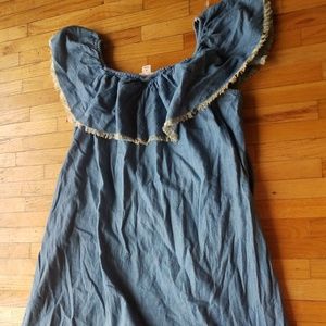 Mossimo off shoulders denim dress size M